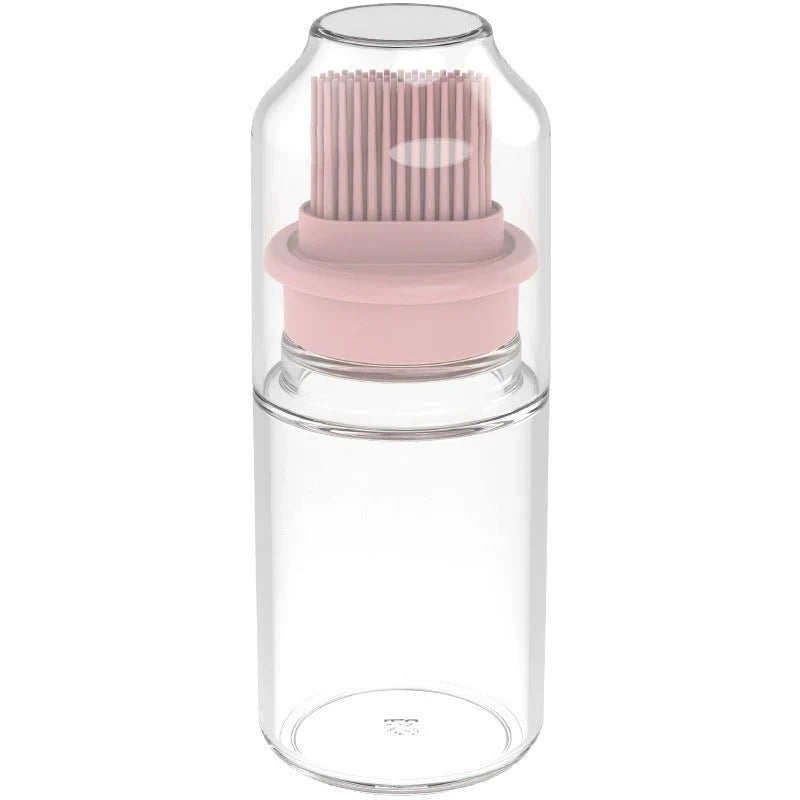 Portable Oil Bottle with Brush Silicone Barbecue Liquid Gadgets High-temperature Kitchen Baking Pastry Barbecue BBQ Tool